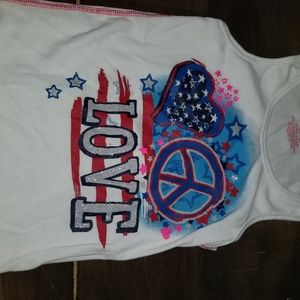 Peace USA Tank Top (Pictures Sideways)
